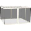 10 x 12 Mosquito Netting for Screen House Tent Zippered Outdoor Camping White