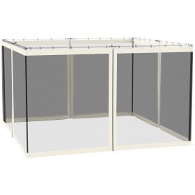10 x 12 Mosquito Netting for Screen House Tent Zippered Outdoor Camping White
