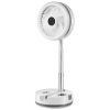 VEVOR 10 inch Portable Foldable Rechargeable Oscillating Fan, 3-in-1 Battery Operated with Remote Control, Quiet Desk/Table Pedestal Fan, 9 Speeds