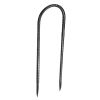 VEVOR Rebar Stakes, 12-Inch, Heavy-Duty 0.32 in Diameter U Shape, Galvanized Steel Ground Anchors with Chisel Point End & Rust-Resistant Coating