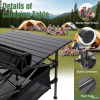 1pc Camping Table That Fold up Lightweight, Aluminum Folding Table Roll Up Table with Easy Carrying Bag for Indoor, Outdoor, Camping, Backyard, BBQ