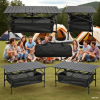 1pc Camping Table That Fold up Lightweight, Aluminum Folding Table Roll Up Table with Easy Carrying Bag for Indoor, Outdoor, Camping, Backyard, BBQ