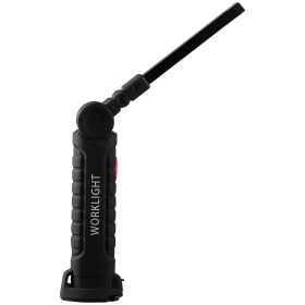 VEVOR Rechargeable LED Work Light, 1200 mAh, Magnetic Mechanic Flashlight with Magnetic Base, 360° Rotation, 5 Lighting Modes