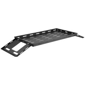VEVOR Rear Trunk Cargo Rack, for 2007-2024 Jeep Wrangler JK, 300 lbs Capacity, Carbon Steel Basket Tray Interior Storage Luggage Carrier with Net