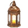 VEVOR 12 Pcs Decorative Candle Lantern, LED Electric Flameless Candle, Plastic LED Holder with Glass