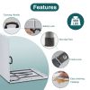 Heavy Duty Folding Table Indoor Outdoor, Portable Camping Table, White