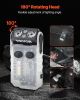 VEVOR Rechargeable Keychain Flashlight, Mini LED Flashlight with 13 Lighting Modes, Portable Pocket Flashlight with Clip