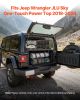 VEVOR Rear Trunk Cargo Rack, for 2018-2024 Jeep Wrangler JLU Sky One-Touch Power Top, 300 lbs