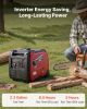 VEVOR Inverter Generator, 4200W Peak Watt Quiet Inverter Generator, Electric Start Inverters Generators for Home Outdoor, Gas Powered, Stable Power