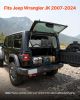VEVOR Rear Trunk Cargo Rack, for 2007-2024 Jeep Wrangler JK, 300 lbs Capacity, Carbon Steel Basket Tray Interior Storage Luggage Carrier with Net