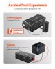VEVOR Pure Sine Wave Inverter Charger, 6000 Watt, DC 24V to AC 120V Power Inverter with LCD Display, Remote Control