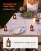 VEVOR 12 Pcs Decorative Candle Lantern, LED Electric Flameless Candle, Plastic LED Holder with Glass