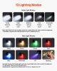 VEVOR Rechargeable Keychain Flashlight, Mini LED Flashlight with 13 Lighting Modes, Portable Pocket Flashlight with Clip