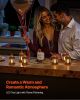 VEVOR 12 Pcs Decorative Candle Lantern, LED Electric Flameless Candle, Plastic LED Holder with Glass