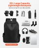 VEVOR Lightweight Backpack, 26 L Travel Hiking Backpack, Water-Resistant Backpacks with USB Charging Port and Anti-Theft Pocket, Fits 15.6 in Laptop