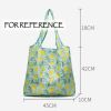 Blue - 3 Pieces Reusable Grocery Bags Foldable Boutique Shopping Bags Portable Tote Bags Carry Bags