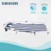 Backpack Chaise Lounge, Facedown Beach Camping Chair w/Storage Bag