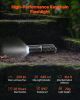 VEVOR Keychain Flashlight, Rechargeable Mini LED Flashlight, 200 High Lumens Pocket-Sized Flashlight with 2 Lighting Modes