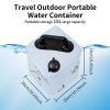 Deiris 4 Gallon Collapsible Water Container, BPA Free Camping Water Storage Containers, Water Storage Jug with Spigot, Leakproof for Camping, Survival