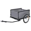 Bike Trailer Gray and Orange 143.3 lb