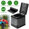 Portable Toilet with Carry Bag Foldable Emergency Toilet with Lid Trash Bags Camping Toilet Foldable Toilet for Car Indoor Outdoor Commode Travel Toil