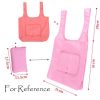 Grey - 3 Pieces Reusable Grocery Bags Portable Boutique Shopping Bags Foldable Tote Bags for Grocery Shopping