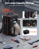 VEVOR Welding Backpack, 33L Welder Backpack with Insulated Bag & Helmet Bag, 600D Polyester Extreme Gear Pack for Tools and Helmet