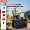 VEVOR Pure Sine Wave Inverter, 2000 Watt, DC 12V to AC 110V Power Inverter with 2 AC Outlets 2 USB Port 1 Type-C Port