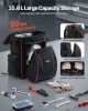 VEVOR Welding Backpack, 35.6L Welder Backpack for Tools and Helmet, 600D Polyester Extreme Gear Pack with Helmet Catch Bag