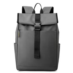Casual Fashion Backpack For Men Women New Laptop Backpack Oxford Cloth Waterproof Short Distance Travel Backpack Men Black (Option: Dark gray)