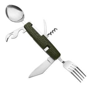 Multifunctional Outdoor Camping Detachable Folding Tableware (Color: As pic show, Type: Style A)