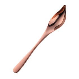 Household Kitchen Stainless Steel Seasoning Spoon Oil Spoon (Color: Rose Gold, Type: Tableware)