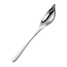 Household Kitchen Stainless Steel Seasoning Spoon Oil Spoon (Color: Silver, Type: Tableware)