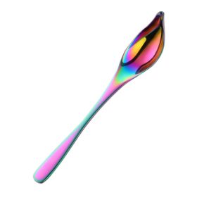 Household Kitchen Stainless Steel Seasoning Spoon Oil Spoon (Color: Colorful, Type: Tableware)