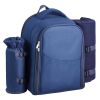VEVOR Picnic Backpack, Beach Picnic Backpack Bag for 2 Person with Insulated Cooler Compartment, Detachable Bottle/Wine Holder, Lightweight Blanket