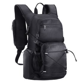 VEVOR Hydration Backpack, 25L Insulated Hydration Pack Backpack with 2L TPU Water Bladder, Hiking Water Backpack with Storage for Men Women (Color: Black, Type: Regular Type)
