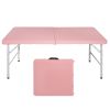 4ft Pink Portable Folding Table Indoor&Outdoor Maximum Weight 135KG Foldable Table for Camping