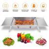 Foldable Charcoal BBQ Grill Stainless Steel Grill Net Easy Setup Portable Tabletop Barbecue Grill for Camping Picnic Outdoor Party Backyard