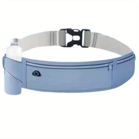 Multi-Pocket Reflective Waist Pack – Lightweight Nylon Design for Men & Women (Hiking/Dog Walking Essentials) (Color: Blue)