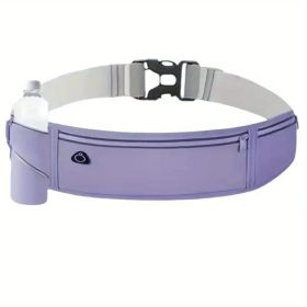 Multi-Pocket Reflective Waist Pack – Lightweight Nylon Design for Men & Women (Hiking/Dog Walking Essentials) (Color: Grey)
