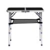 Outdoor Folding Camping Table, 2ft Portable Pinic Table with 3 Adjustable Height