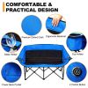 Oversized Heated Camping Chair, Patio Lounge Chairs with 3 Heat Levels