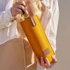 8pcs Durable Felt Wine Bottle Tote Bags| Portable Single Bottle Holders with Brown Handles, Ideal for Picnics, Camping, Parties& Christmas Gifts