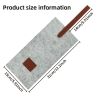 8pcs Durable Felt Wine Bottle Tote Bags| Portable Single Bottle Holders with Brown Handles, Ideal for Picnics, Camping, Parties& Christmas Gifts