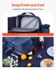 VEVOR Picnic Backpack, Beach Picnic Backpack Bag for 2 Person with Insulated Cooler Compartment, Detachable Bottle/Wine Holder, Lightweight Blanket